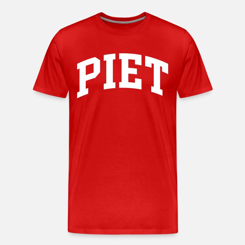 Piet - Männer Premium Bio T-Shirt - Rot