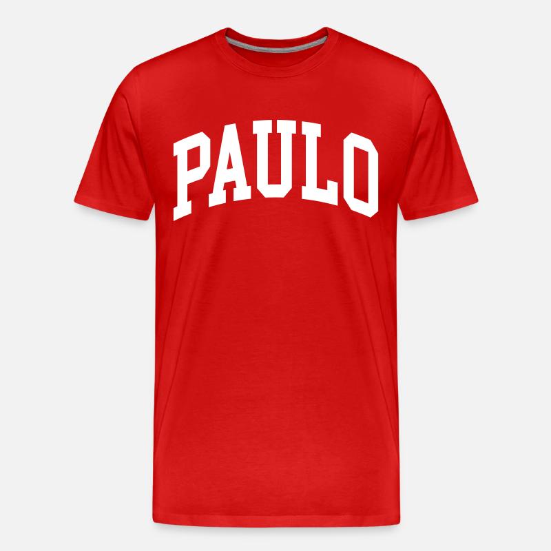 Paulo - Männer Premium Bio T-Shirt - Rot
