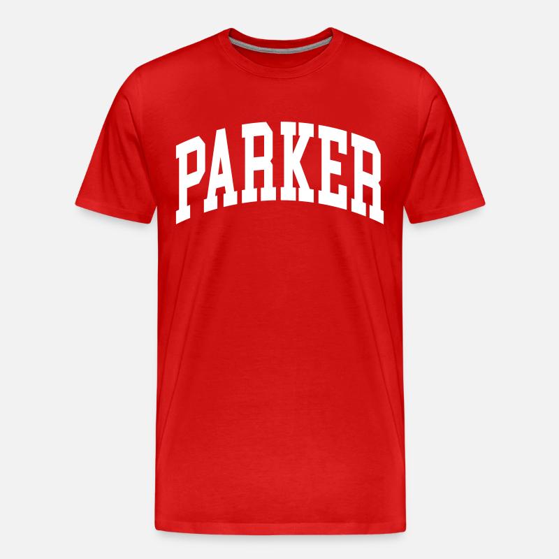 Parker - Männer Premium Bio T-Shirt - Rot