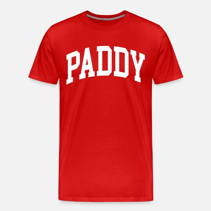 Paddy - Männer Premium Bio T-Shirt - Rot