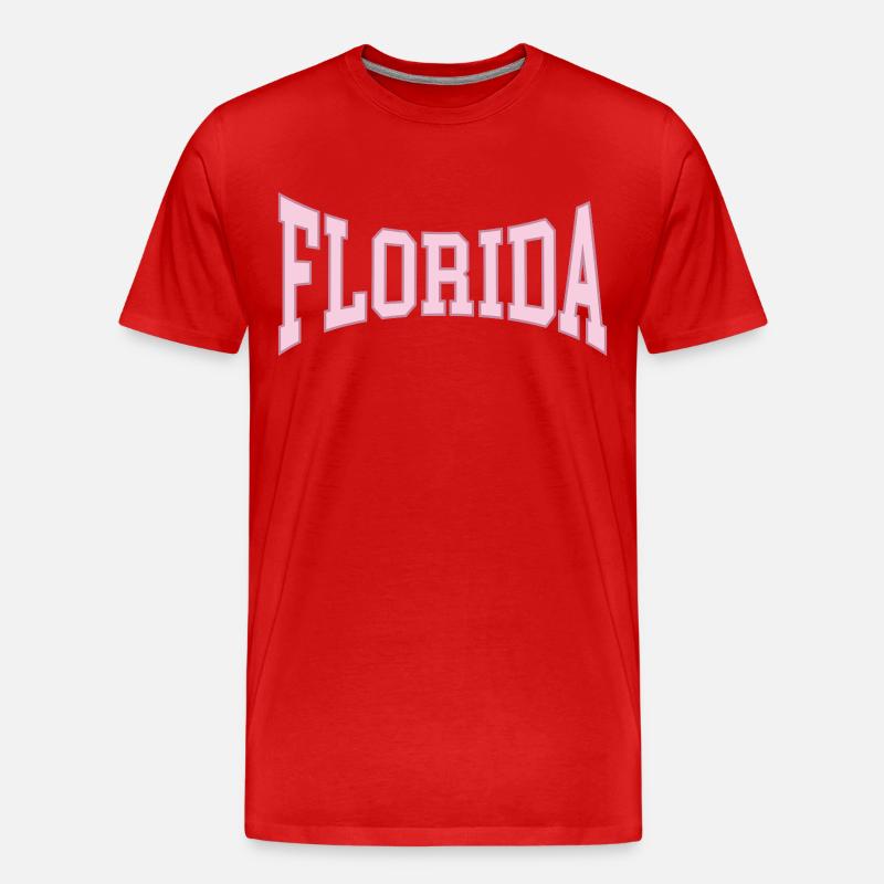 Florida - Männer Premium Bio T-Shirt - Rot
