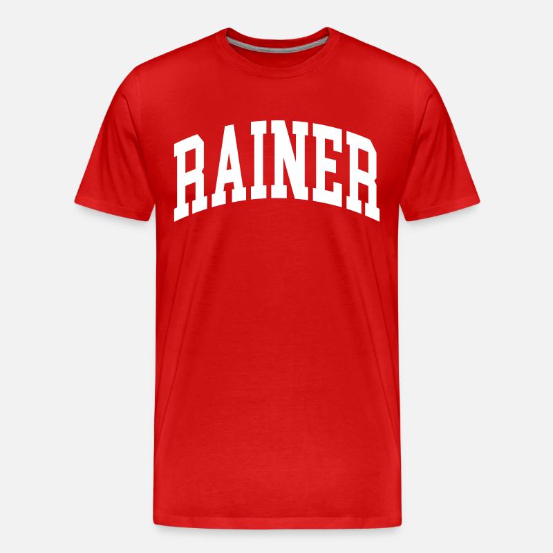 Rainer - Männer Premium Bio T-Shirt - Rot