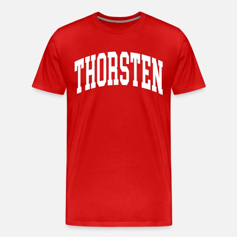 Thorsten - Männer Premium Bio T-Shirt - Rot