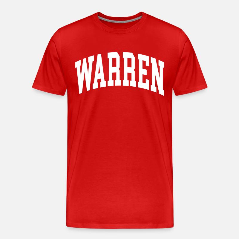Warren - Männer Premium Bio T-Shirt - Rot