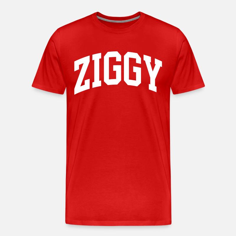Ziggy - Männer Premium Bio T-Shirt - Rot