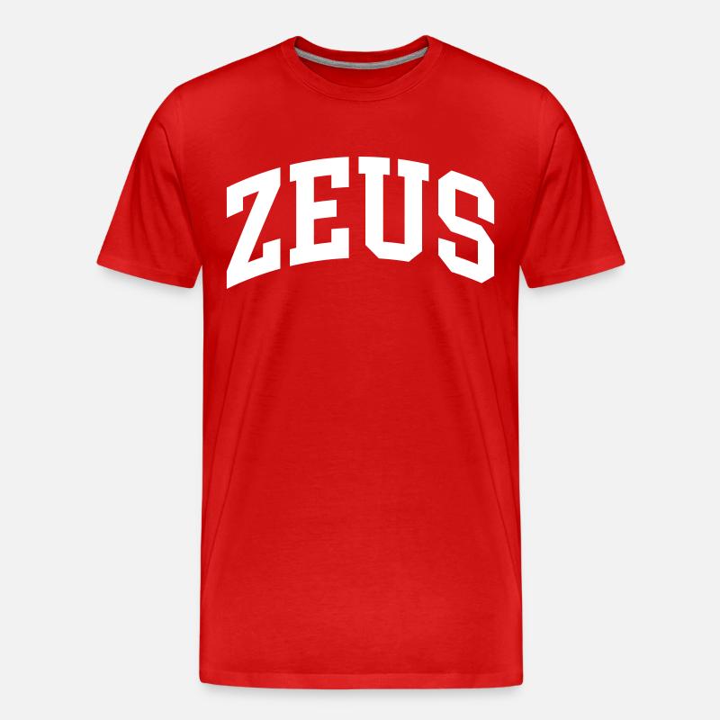 Zeus - Männer Premium Bio T-Shirt - Rot
