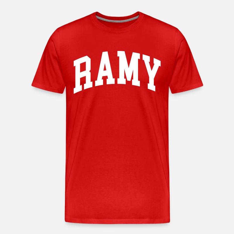 Ramy - Männer Premium Bio T-Shirt - Rot