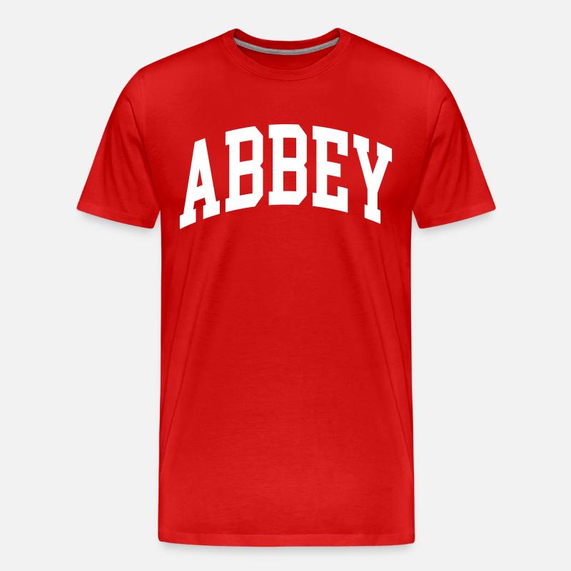 Abbey - Männer Premium Bio T-Shirt - Rot