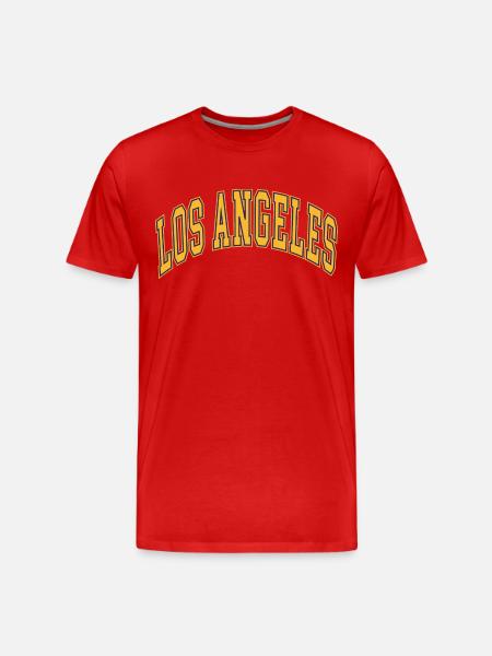 Los Angeles - Men's Premium Organic T-Shirt - red