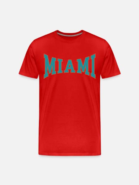 Miami - Männer Premium Bio T-Shirt - Rot