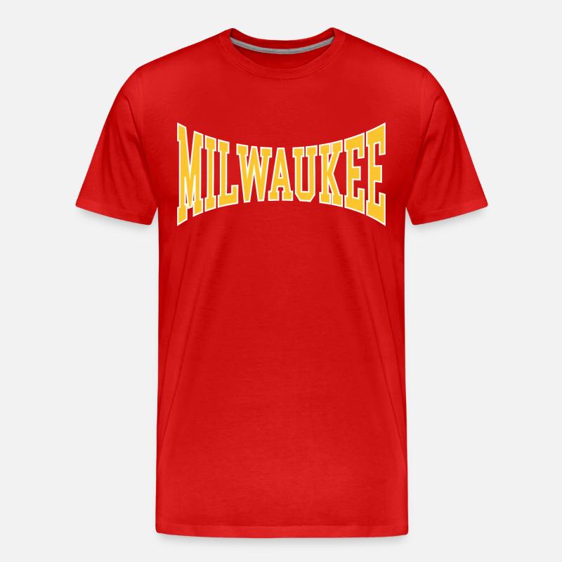 Milwaukee - Männer Premium Bio T-Shirt - Rot