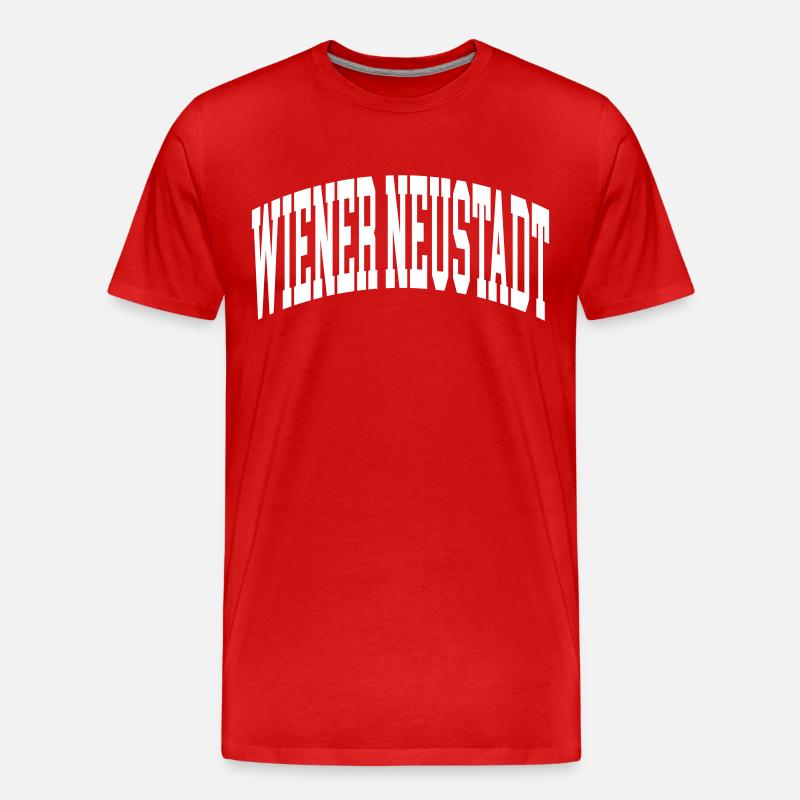Wiener Neustadt - Männer Premium Bio T-Shirt - Rot
