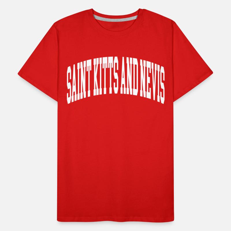 Saint-Kitts-et-Nevis T-shirt bio Premium Homme