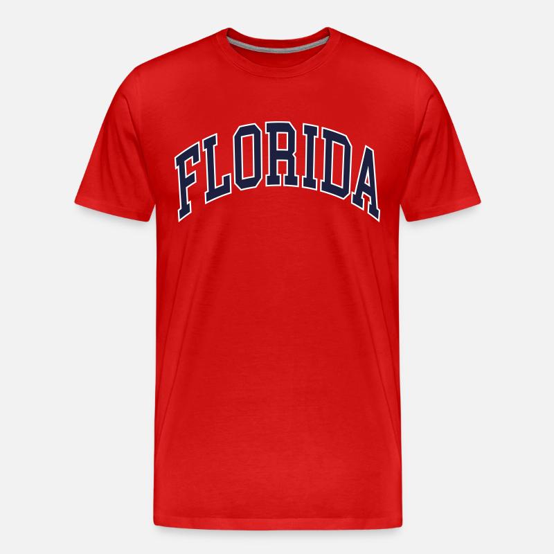 Florida - Männer Premium Bio T-Shirt - Rot