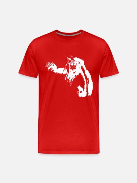 Cheval arabe - T-shirt bio Premium Homme - rouge