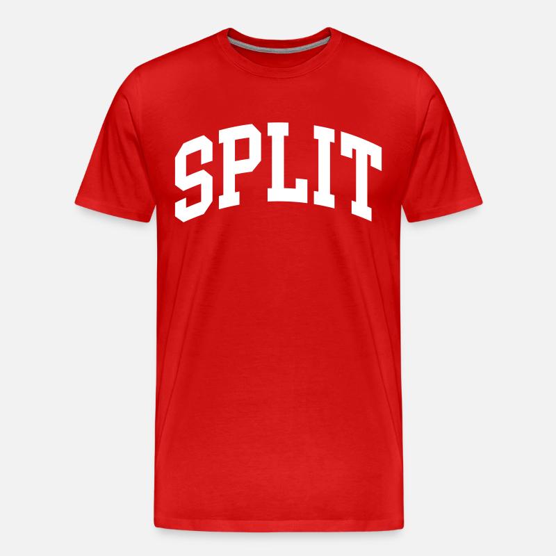 Split - Männer Premium Bio T-Shirt - Rot