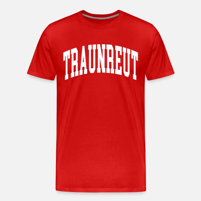 Traunreut - Männer Premium Bio T-Shirt - Rot