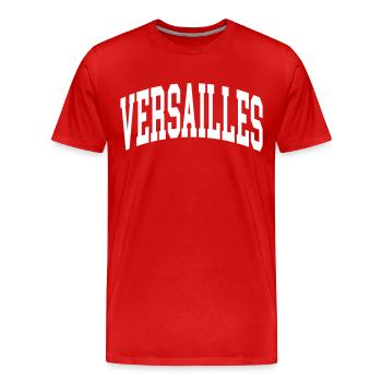 Versailles - Männer Premium Bio T-Shirt - Rot - Vorne - Damien (186cm)