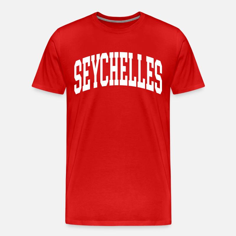 Seychelles - Männer Premium Bio T-Shirt - Rot