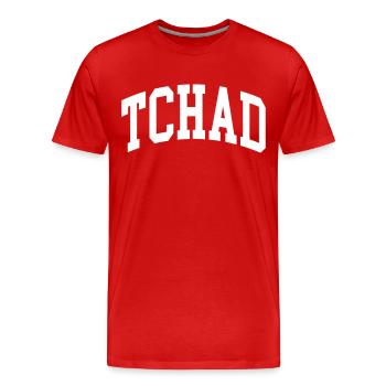Chad - Men's Premium Organic T-Shirt - red - Front - Damien (186cm)