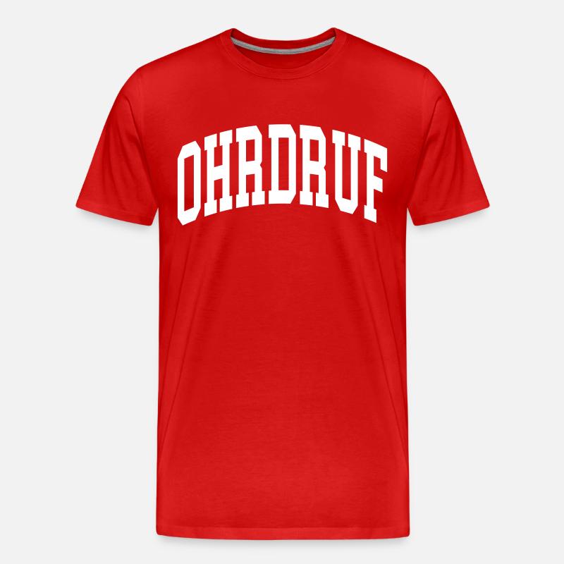 Ohrdruf - Männer Premium Bio T-Shirt - Rot