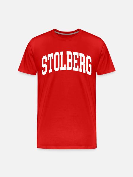 Stolberg - Männer Premium Bio T-Shirt - Rot