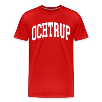 Ochtrup - T-shirt bio Premium Homme - rouge - Devant - Damien (186cm)