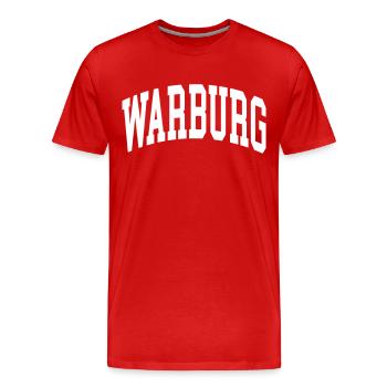 Warburg - T-shirt bio Premium Homme - rouge - Devant - Damien (186cm)