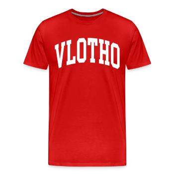 Vlotho - T-shirt bio Premium Homme - rouge - Devant - Damien (186cm)