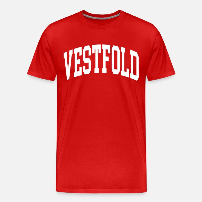 Vestfold - Männer Premium Bio T-Shirt - Rot