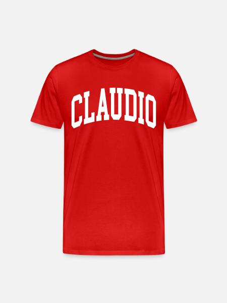 Claudio - Männer Premium Bio T-Shirt - Rot