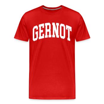 Scott - Men's Premium Organic T-Shirt - red - Front - Damien (186cm)
