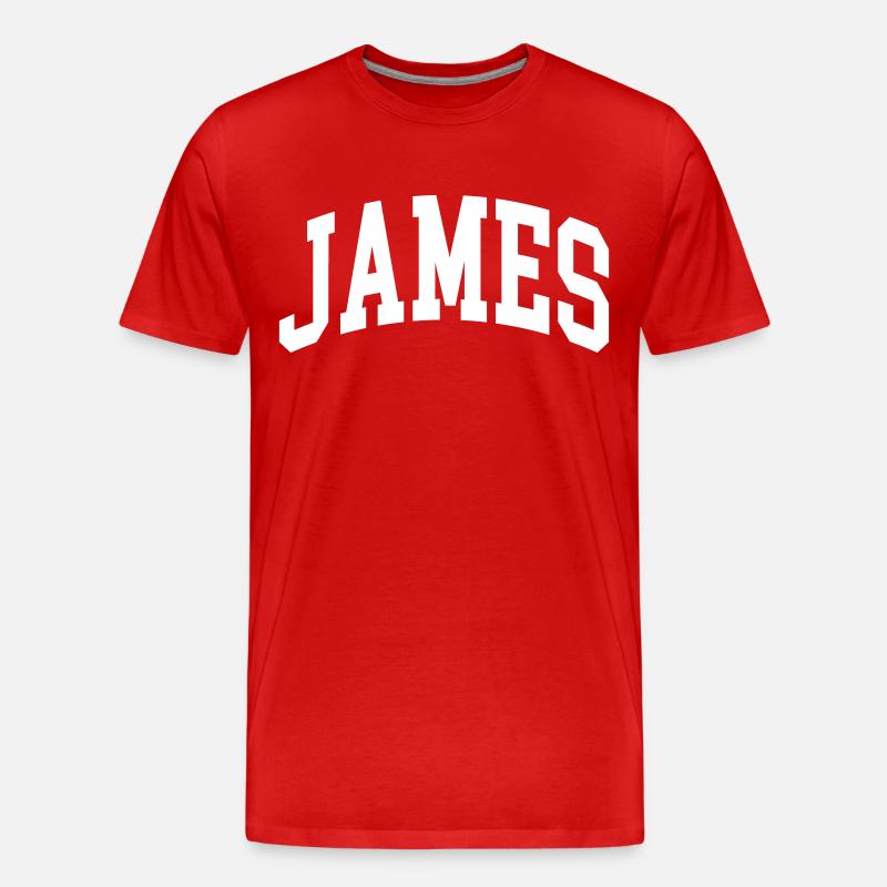 James - Männer Premium Bio T-Shirt - Rot