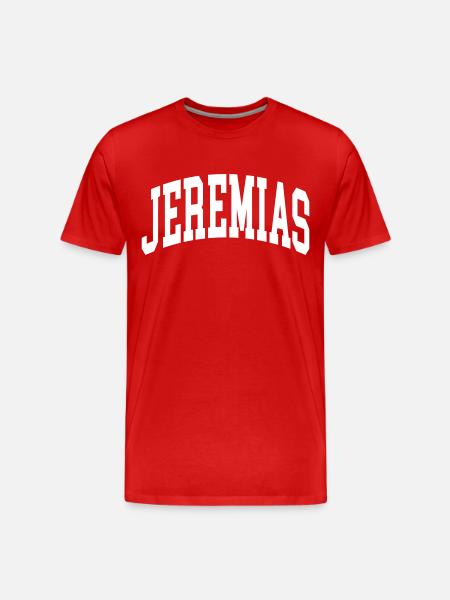 Jeremiah - Men's Premium Organic T-Shirt - red