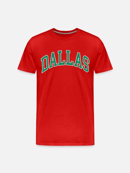 Dallas - Men's Premium Organic T-Shirt - red