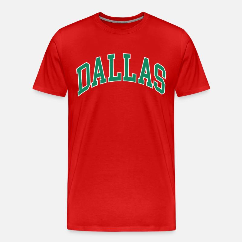 Dallas - Männer Premium Bio T-Shirt - Rot