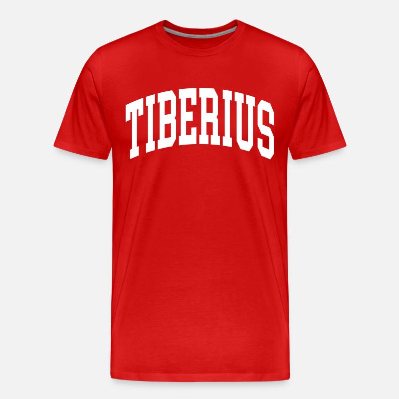 Tiberius - Männer Premium Bio T-Shirt - Rot