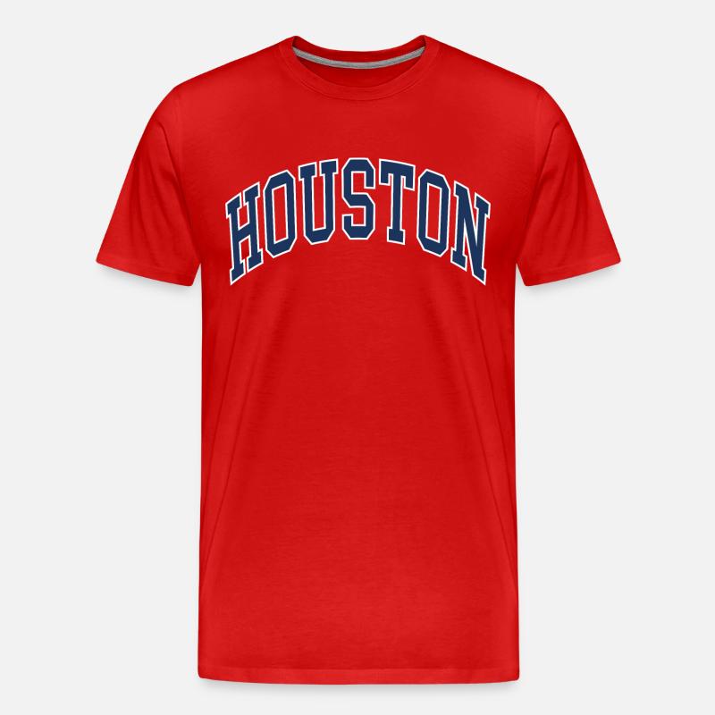 Houston - Männer Premium Bio T-Shirt - Rot