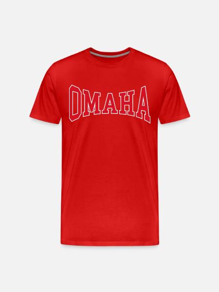 Omaha - Men's Premium Organic T-Shirt - red