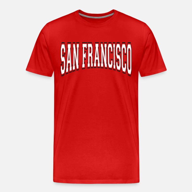 San Francisco - Männer Premium Bio T-Shirt - Rot
