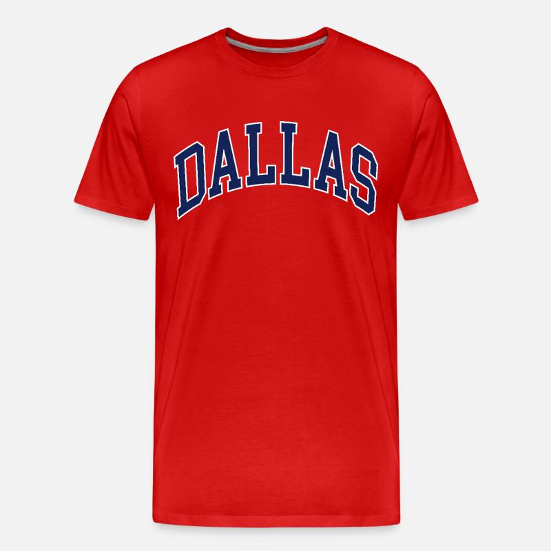 Dallas - Männer Premium Bio T-Shirt - Rot