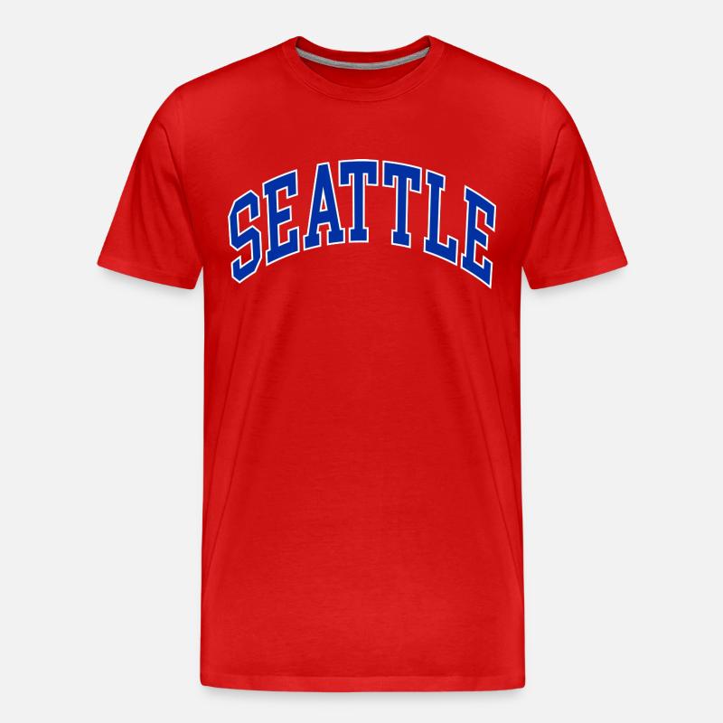 Seattle - Männer Premium Bio T-Shirt - Rot