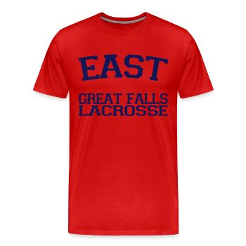 East Great Falls - Männer Premium Bio T-Shirt - Rot - Vorne - Damien (186cm)