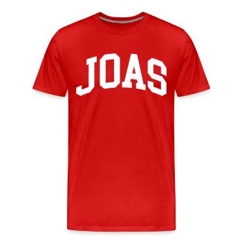 Jacobs - T-shirt bio Premium Homme - rouge - Devant - Damien (186cm)