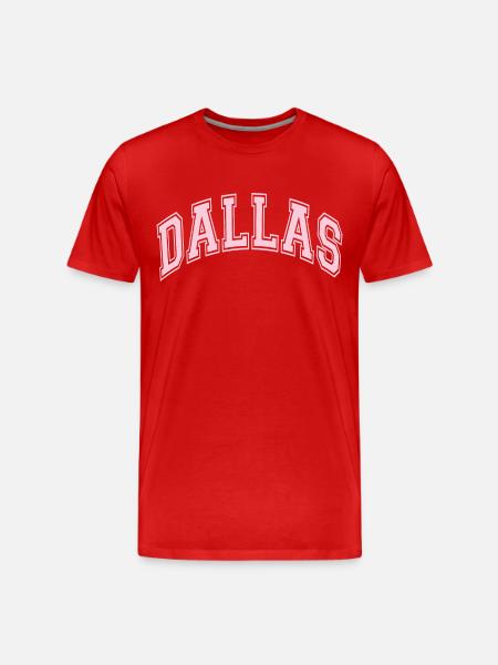 Dallas - Men's Premium Organic T-Shirt - red