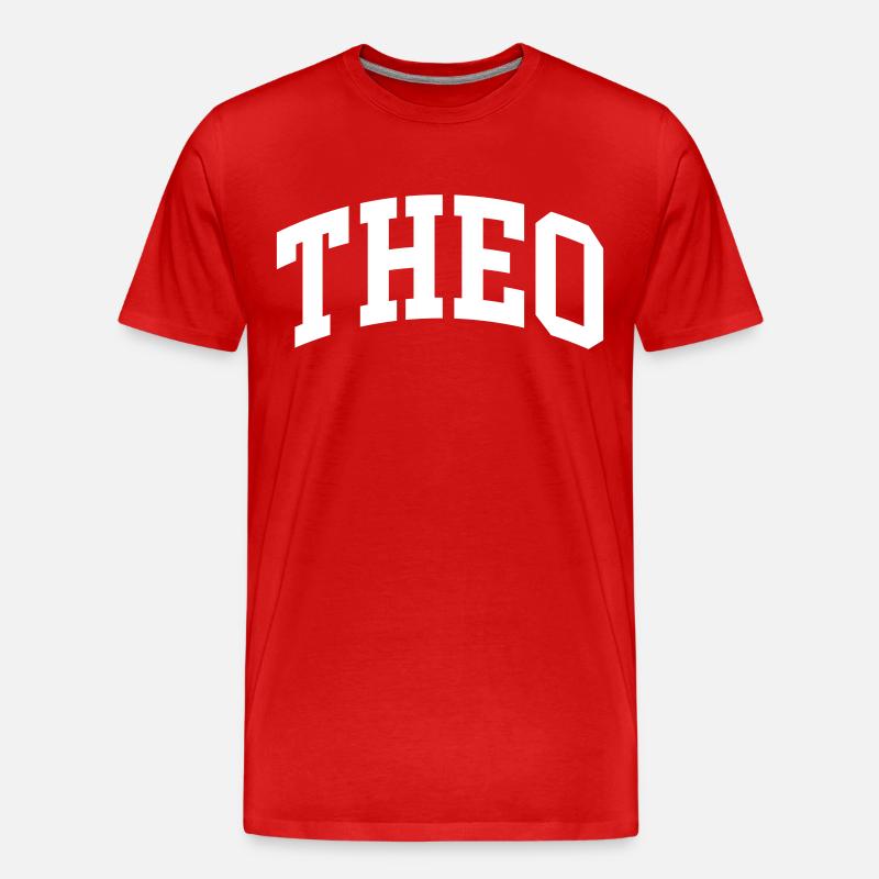 Theo - Männer Premium Bio T-Shirt - Rot
