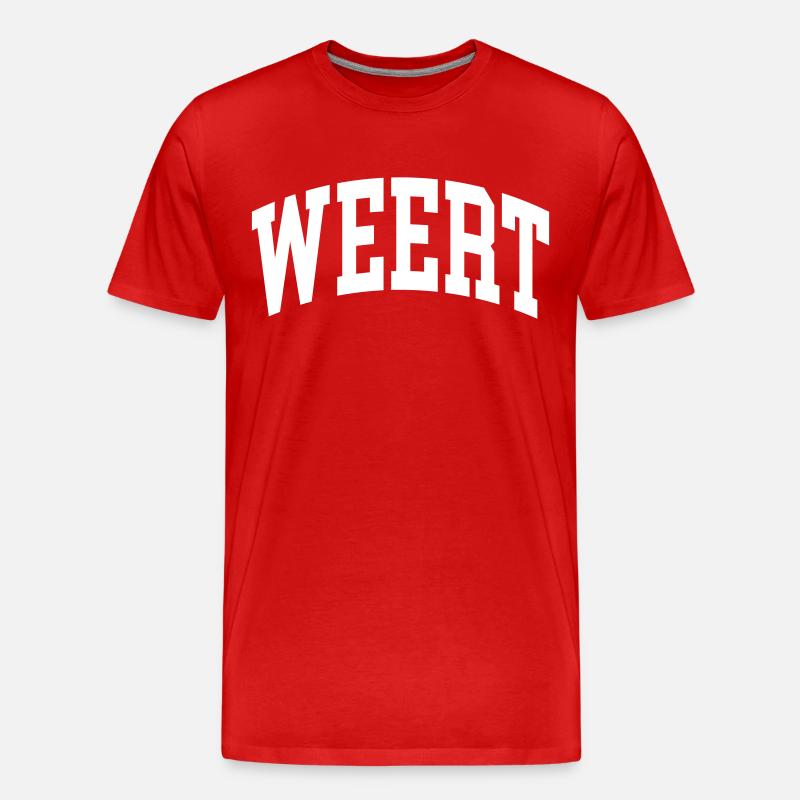 Weert - Männer Premium Bio T-Shirt - Rot