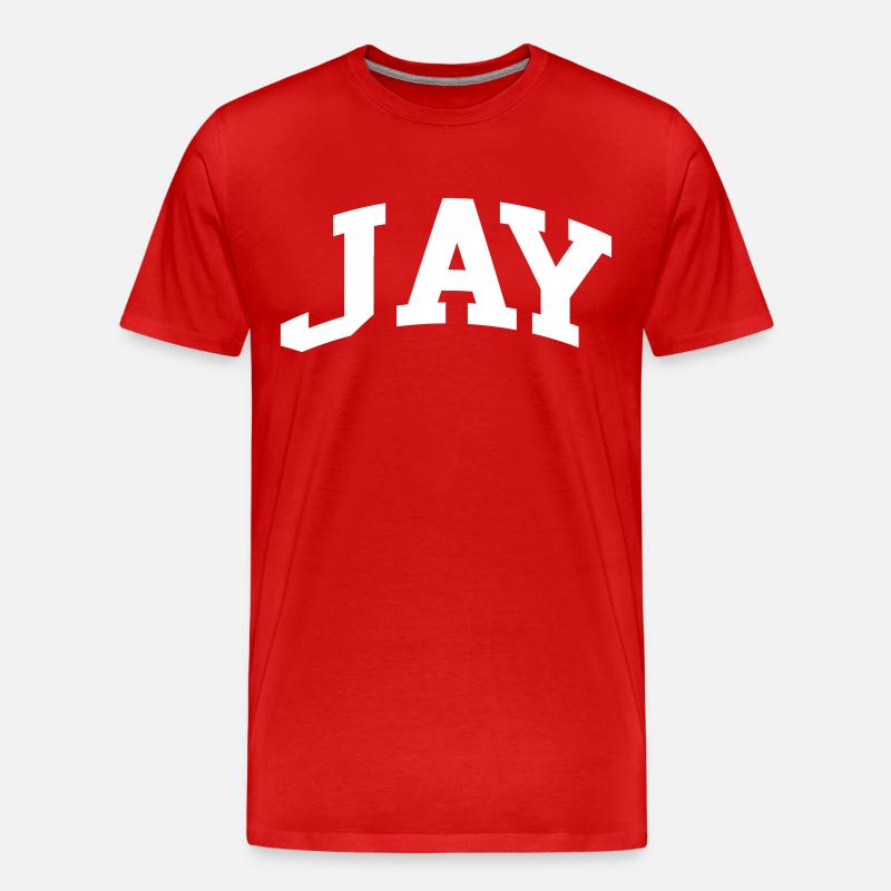 Jay - Männer Premium Bio T-Shirt - Rot