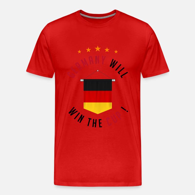 Germany Will Win The Cup ! - T-shirt bio Premium Homme - rouge