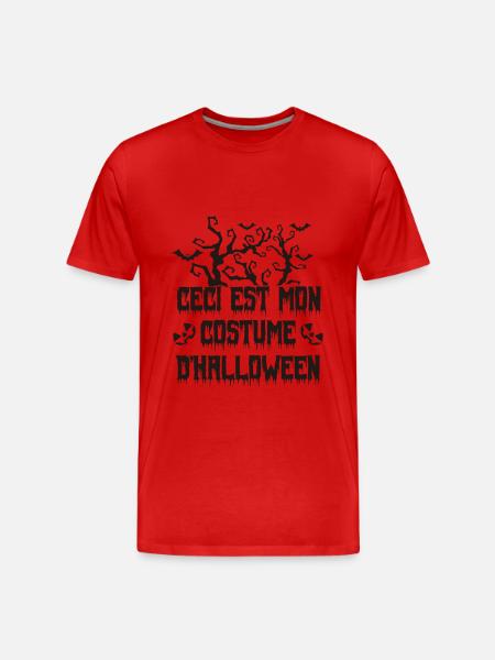Mon costume d’halloween - T-shirt bio Premium Homme - rouge